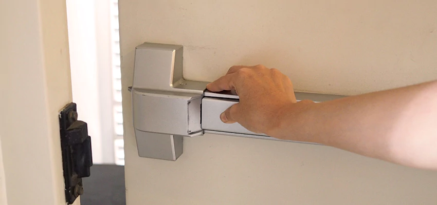 Roller Gate Panic Bar Installation in Big Bear City, California
